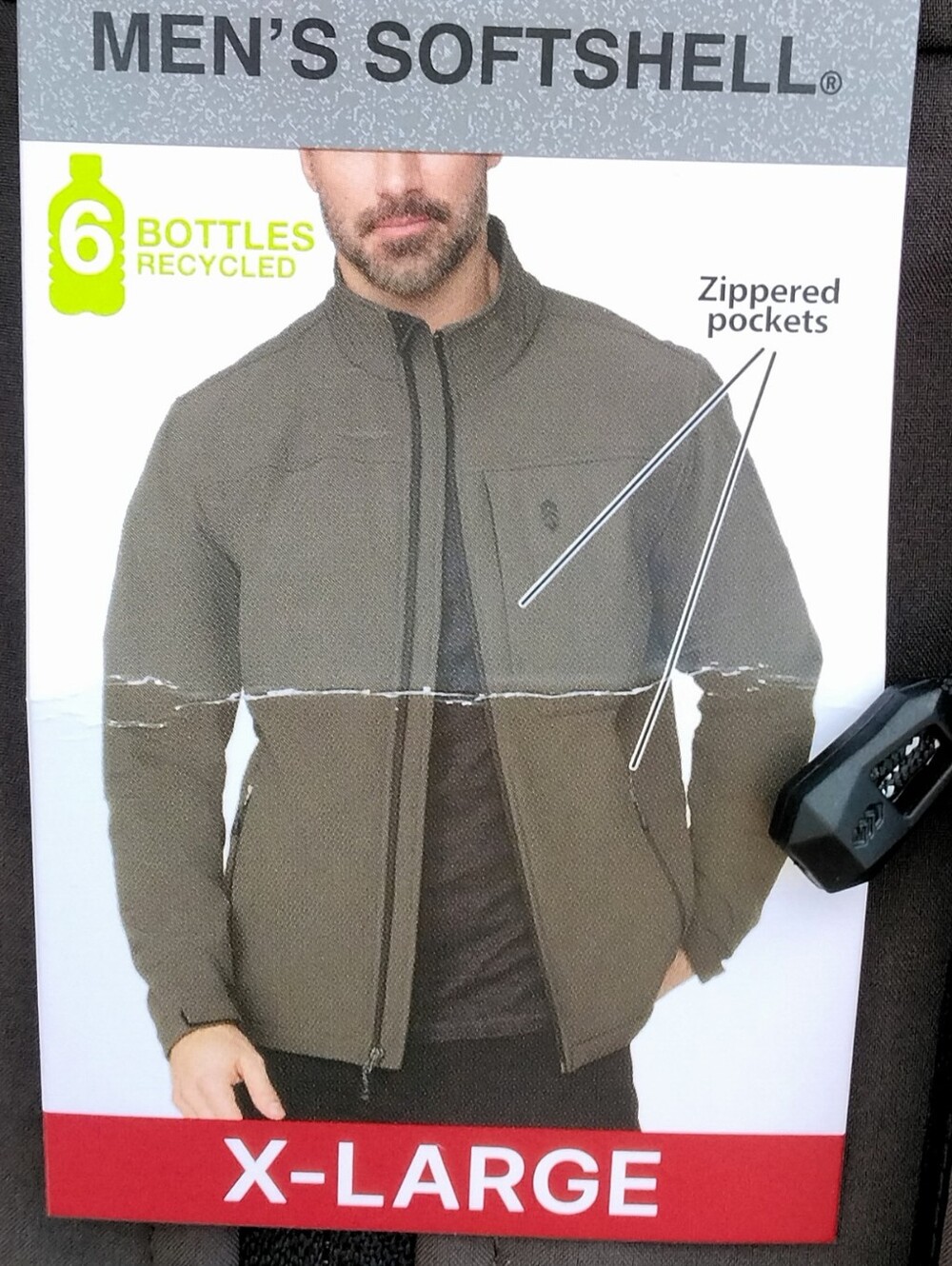 Free Country Men's Softshell Jacket in Olive Brown Size Xl Nwt